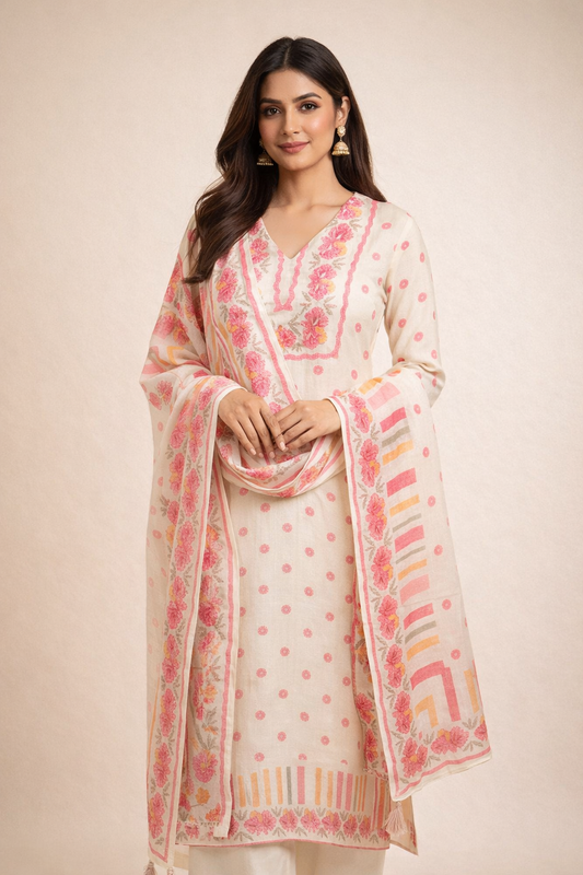 Linen Kurta Set