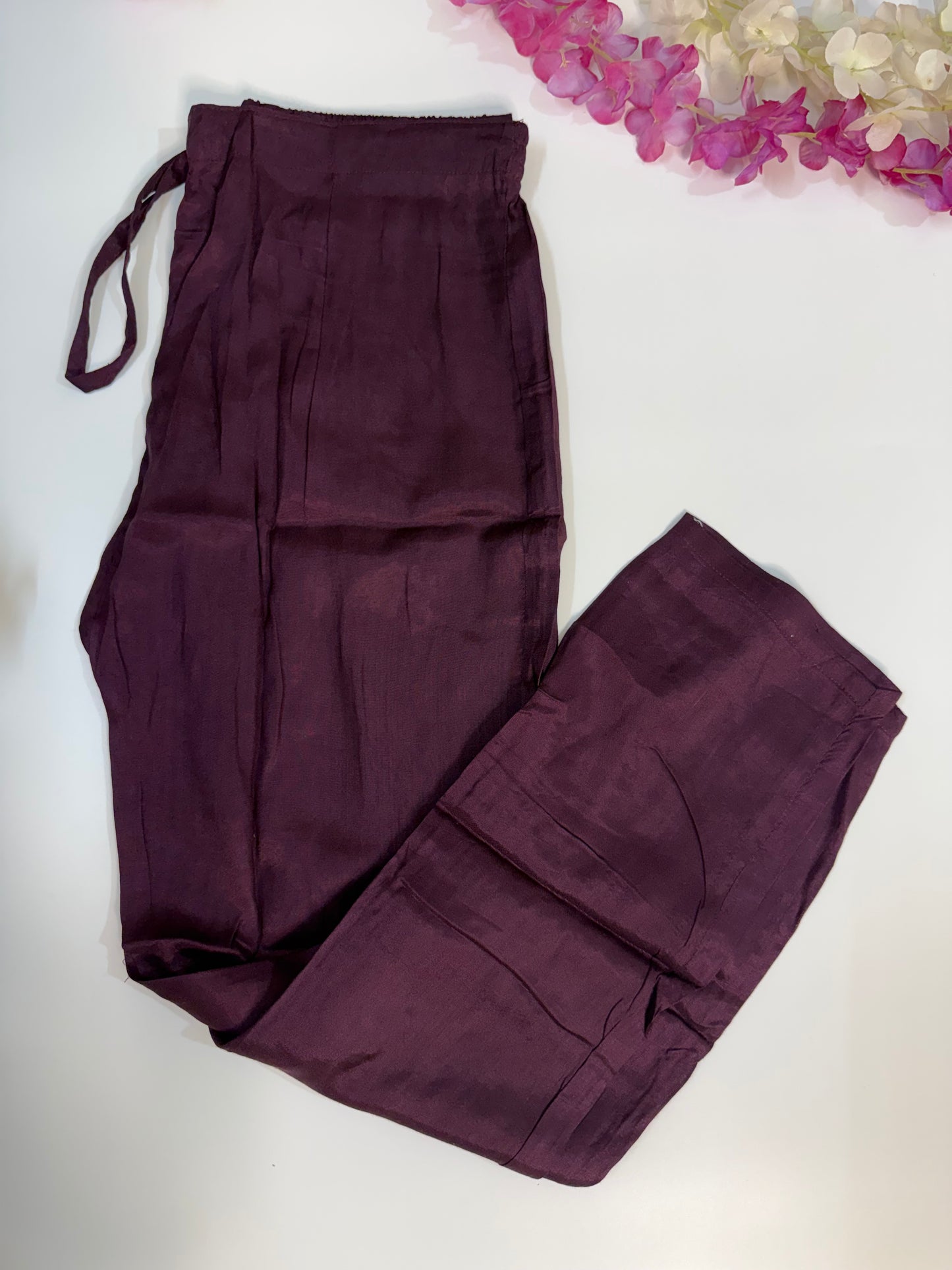 Purple Chinon 3-Piece Salwar Suit
