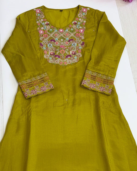 Green Silk Salwar Suit