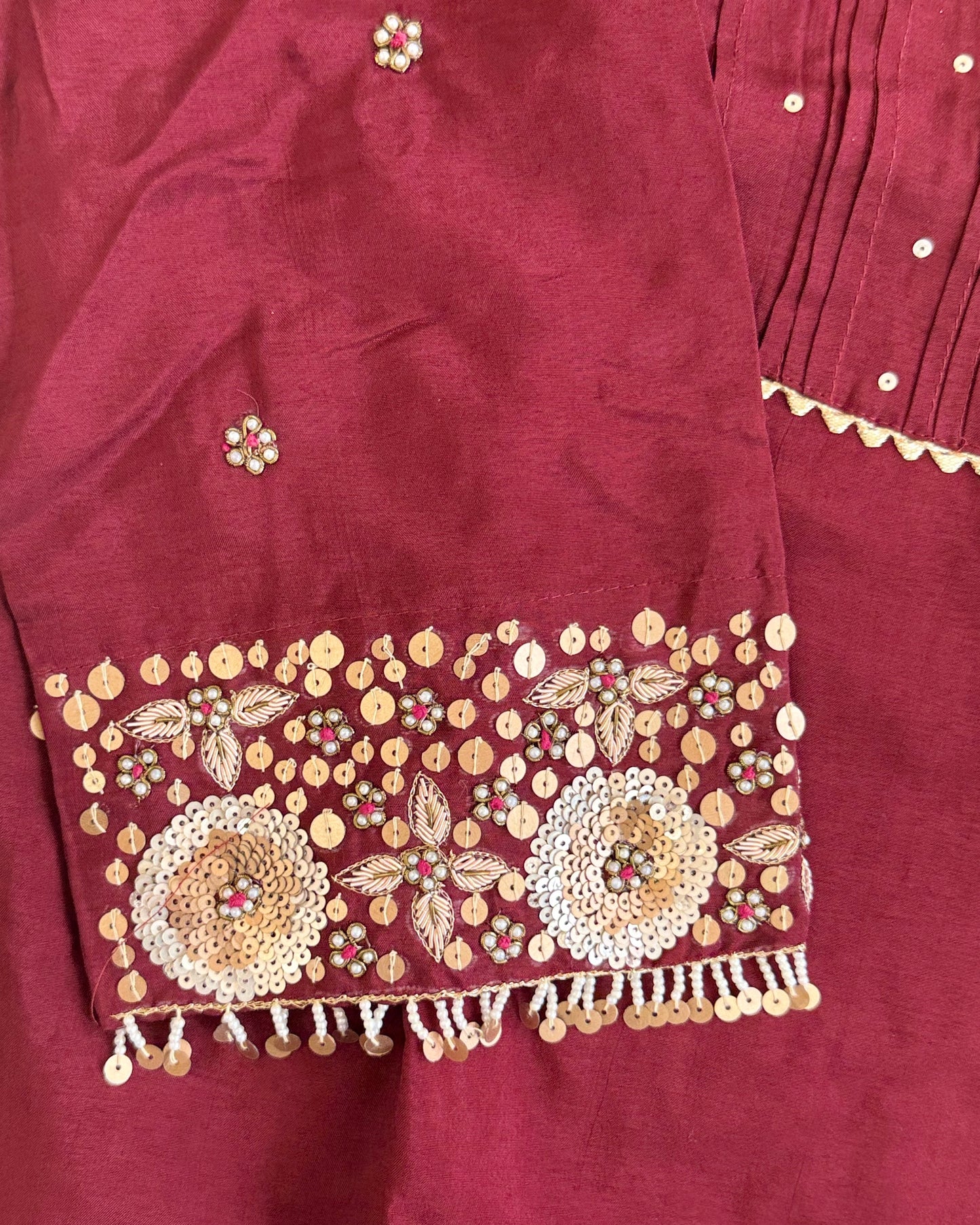 Matka Silk Brown Salwar Suit