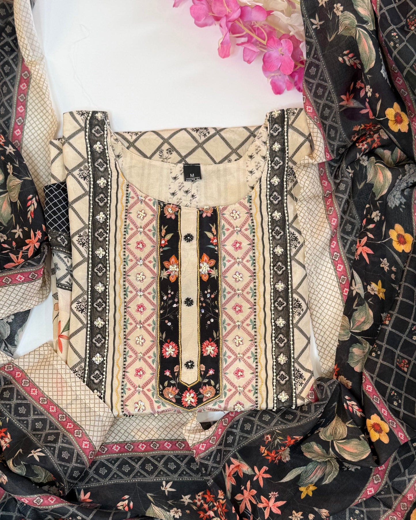 Premium Crape Silk Kurta set