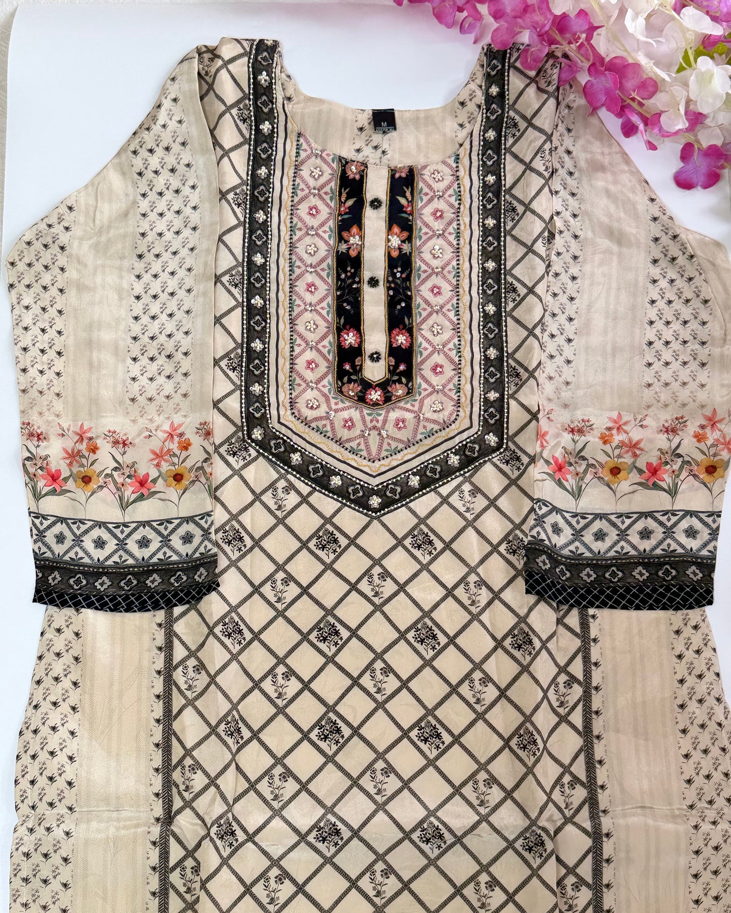 Premium Crape Silk Kurta set