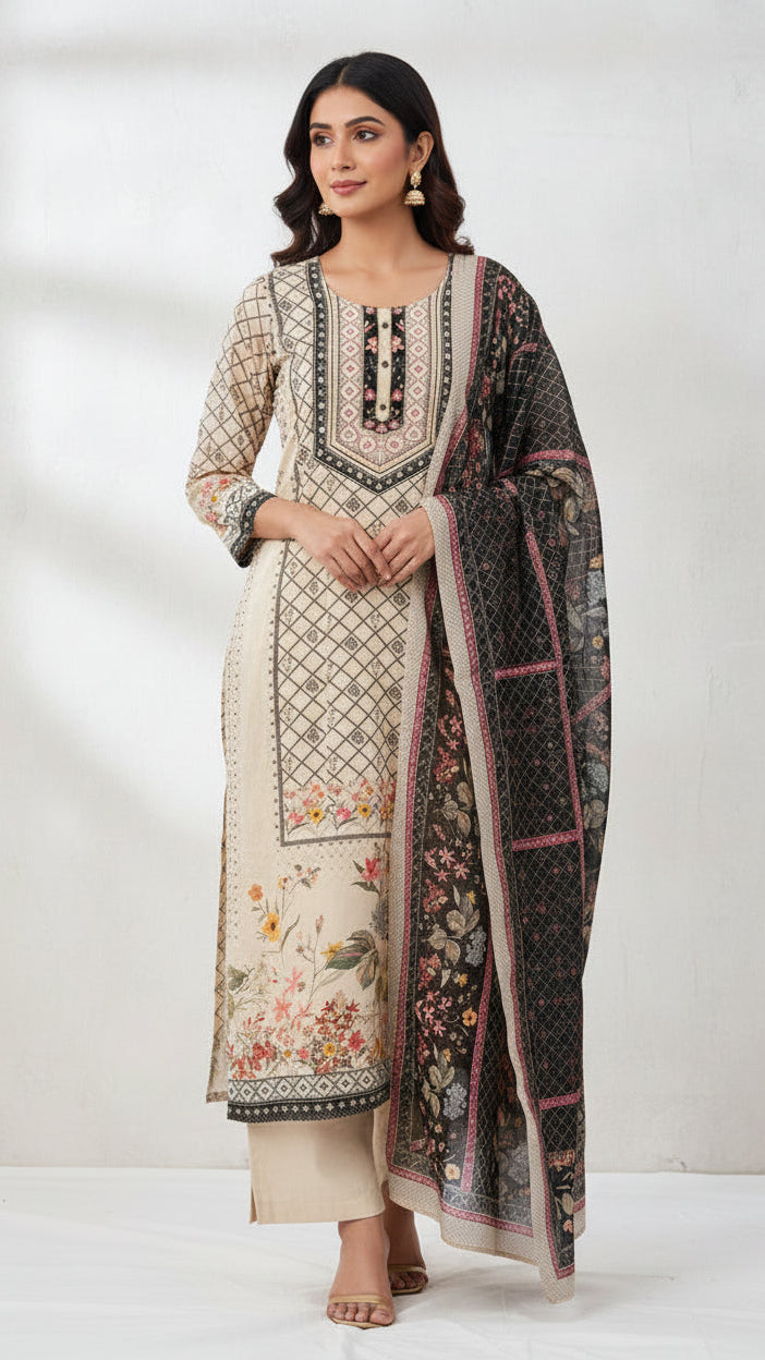 Premium Crape Silk Kurta set