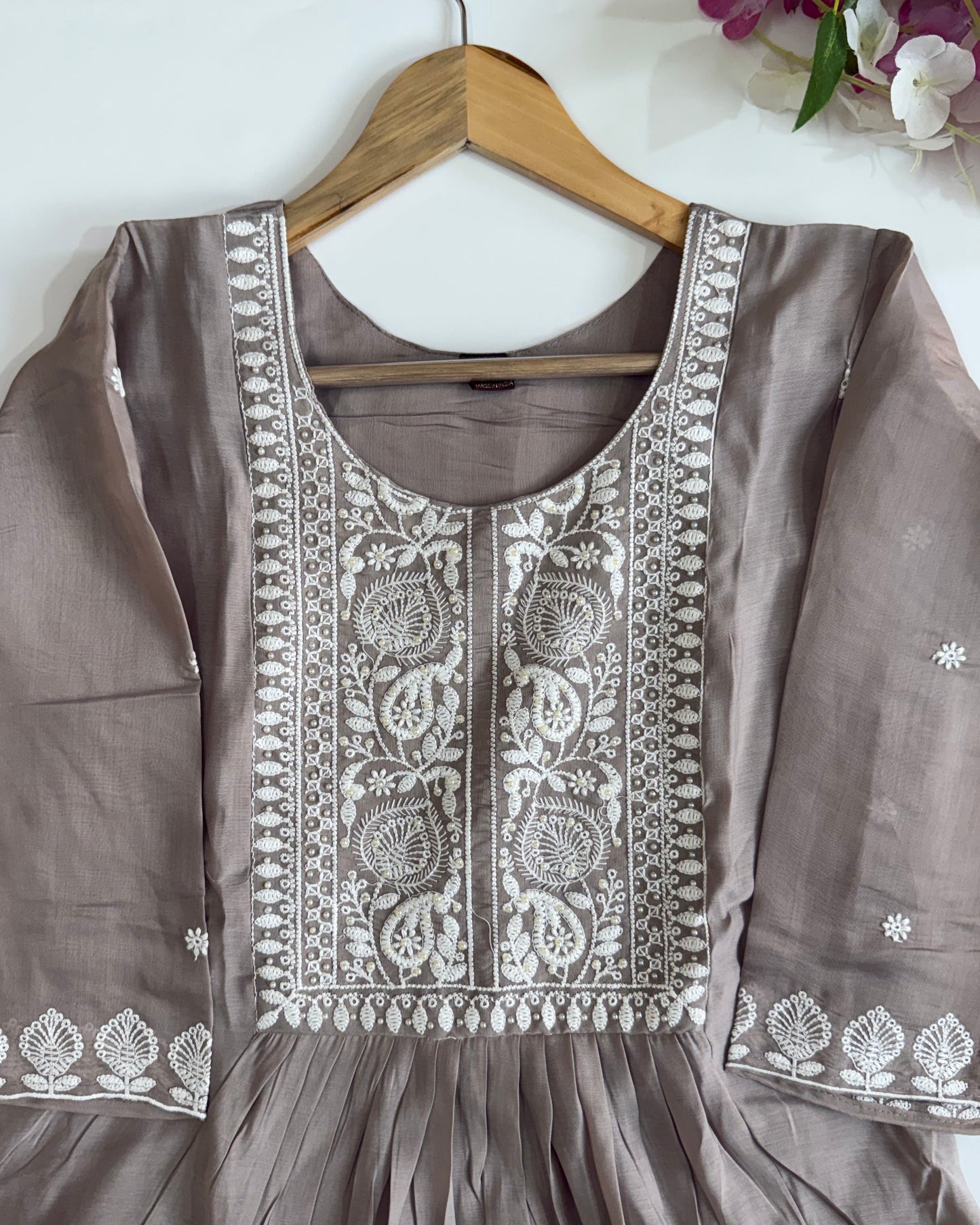 Tupe Mul Chanderi Kurta Set
